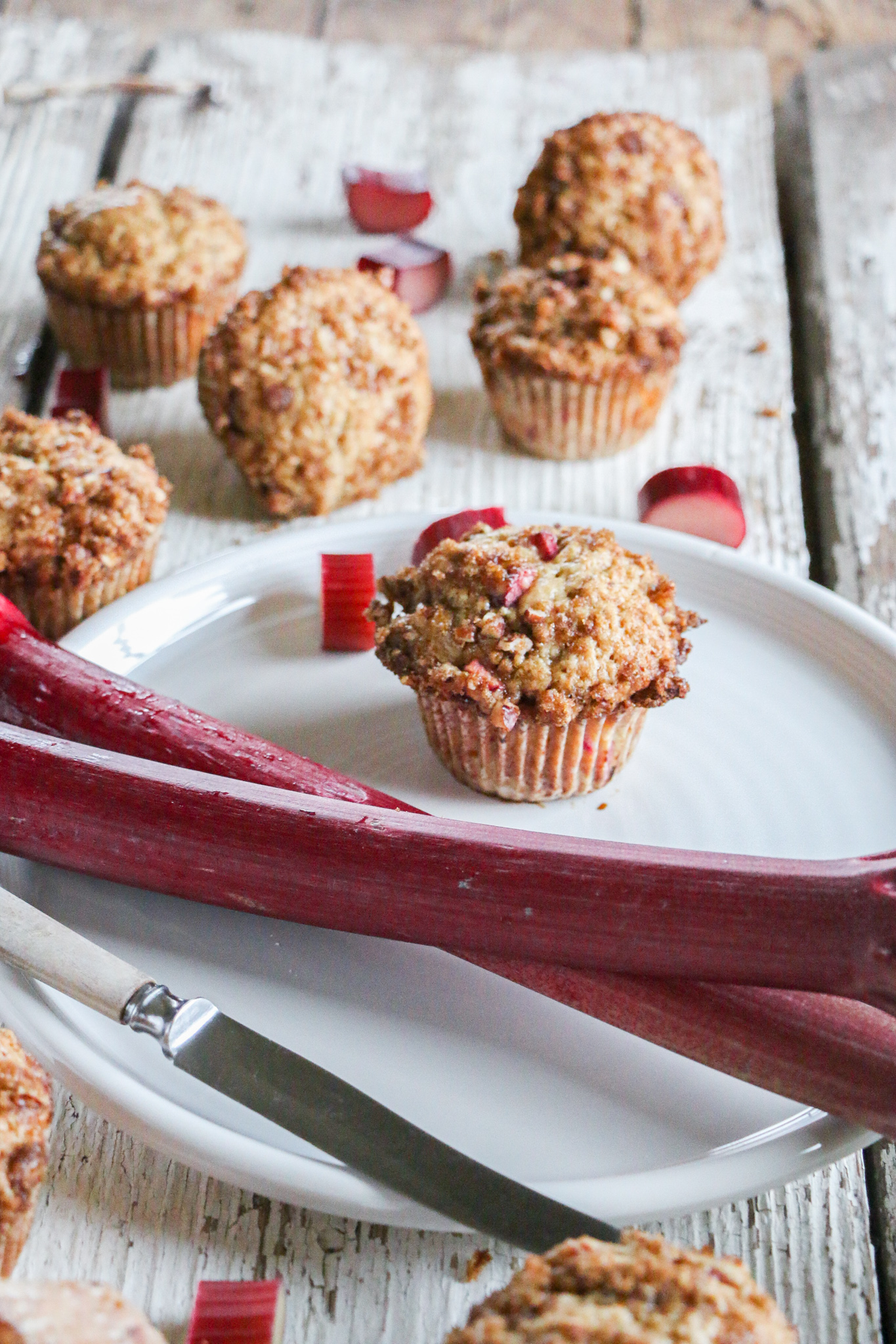 Easy and the Best Rhubarb Muffins - Blessed Beyond Crazy